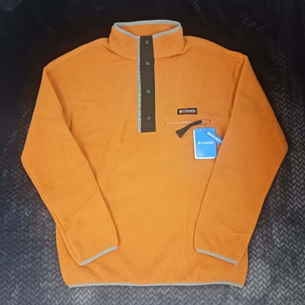 Columbia Helvetia ™ II Half Snap Fleece Men's‎ Orange Size Medium